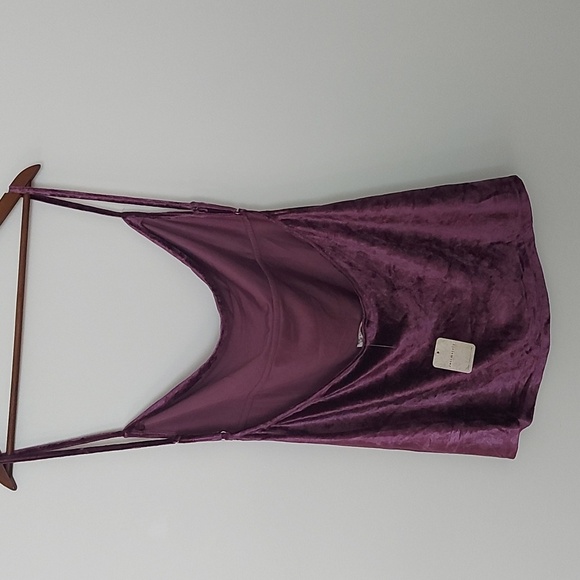 NWT Intimately Free People All Night Velvet Camisole Fig Jam - Picture 5 of 9